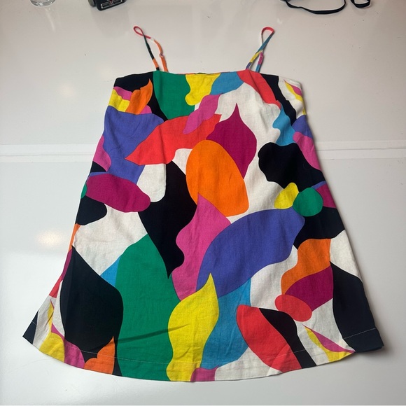 a new day Dresses & Skirts - Linen Blend Abstract Art Mini Dress | 55% Linen · Dopamine Summer / Resort Core